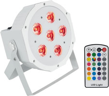 Battery Par 6RF White RGBWA, UV Wireless DMX LED Wash Light