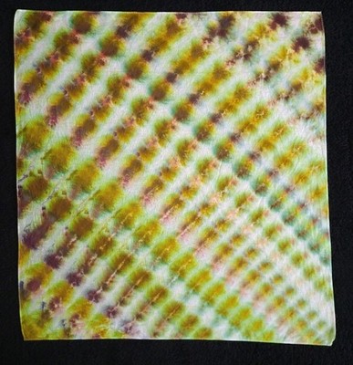 *BOGO*  Chartreuse And Burgundy/Maroon Rolled Ice Dye Tie Dye Bandana