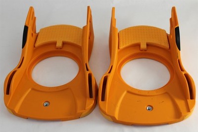Union Force Snowboard Binding Baseplate Set Size Medium Orange
