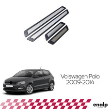 Chrom Einstiegsleisten Schutzblende für VW Polo 2009-2014 Edelstahl