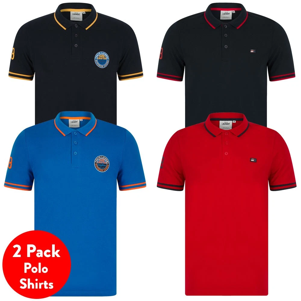 Tokyo Laundry Polo Shirt 2-Pack Men's 100% Cotton Pique Casual Tee T-Shirt Top
Opens in a new window