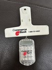 VTG Commerce Bank Advertising Lot Key Ring Calculator, Keychain & Chip Clip — photo 7