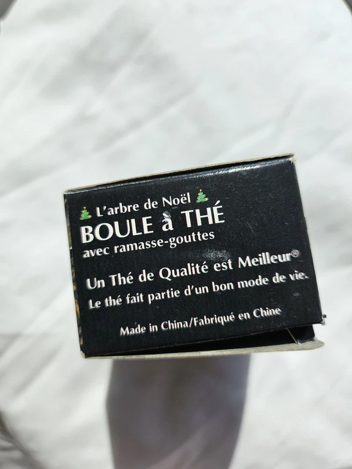 Infusor de té en forma de árbol de Navidad vintage de acero inoxidable para hornear té en caja Foto 3 de 4