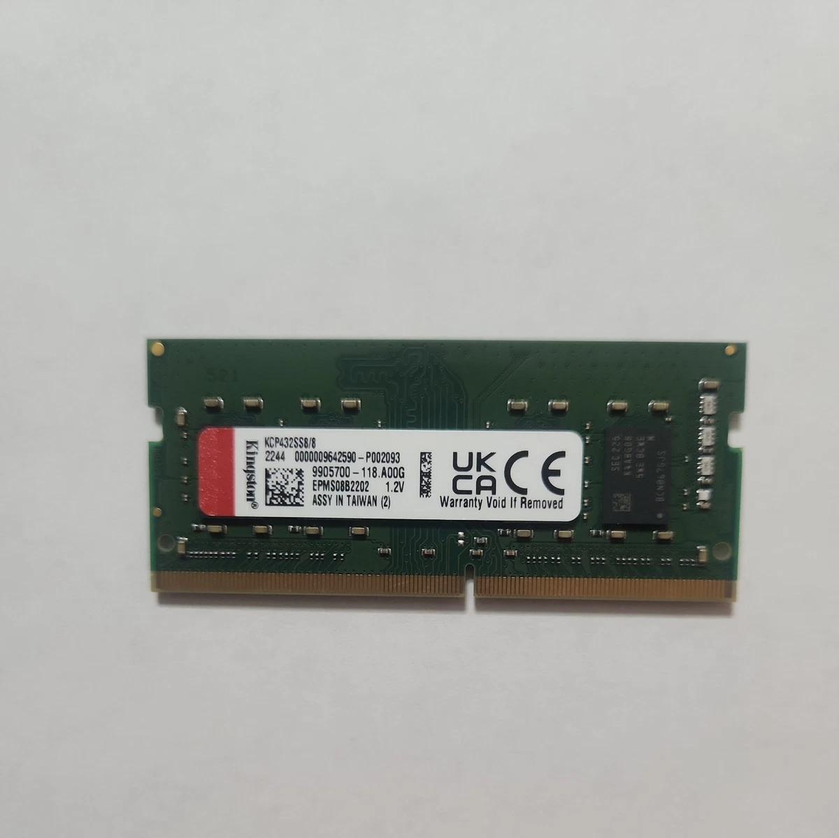 Kingston DDR4 SDRAM 8 GB Capacity per Module Memory (RAM) for sale