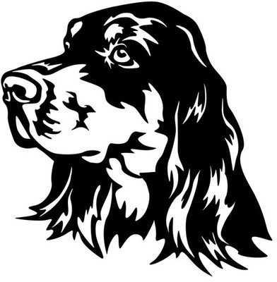 GORDON SETTER Aufkleber - Autoaufkleber - Gordon Setter Kopf #53