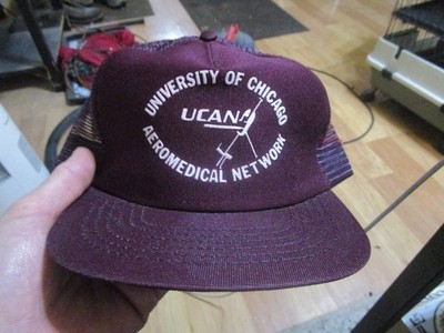 Vintage UIC Aeromedical Network UCAN 5 Panel Snap Back Truckers Baseball Cap Hat