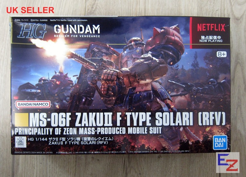 Bandai HG HGUC Gundam MS-06F Zaku II F Solari RFV 1/144 Model