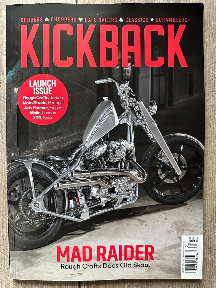 2023 KICKBACK Premiere Issue MAD RAIDER MOTORCYCLES Special Edition Magazine - Image 1 of 1
