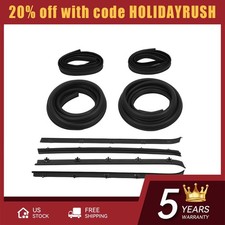 For Chevy Gmc Truck Front Door Window Run Sweep Felts Weatherstrip Seal Kit Set For Chevy Gmc Truck Front Door Window Run Sweep Felts Weatherstrip Seal Kit Set