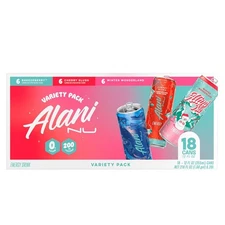 Alani Nu Energy Drink, 18-pack - Winter Wonderland, Breezeberry & Cherry Slush