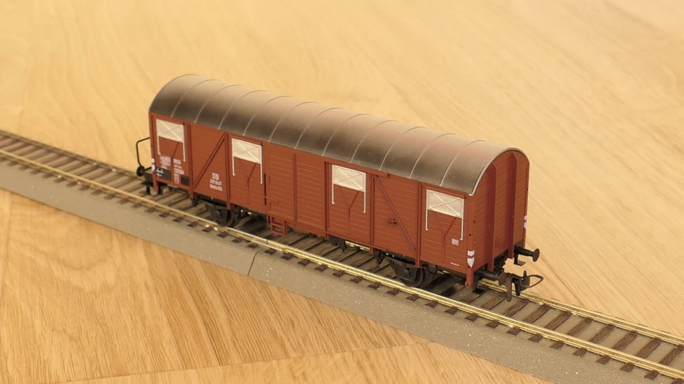 KMB Klein Modellbahn 3021 DB 201 547 Glmhs 50 H0 1:87 Gedeckter Güterwagen NEU - Image 3 of 4