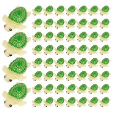 60Pcs Mini Resin Tortoise,cute Miniature Sea Turtle Figurines,Tiny Ocean Tortois