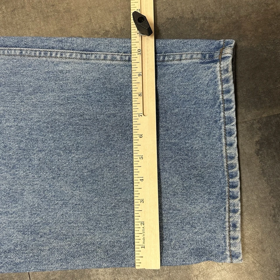 Pantalones de mezclilla holgados grandes azules ancla Y2K vintage para hombre 42 x 32 grunge patinador ropa de calle Foto 4 de 4