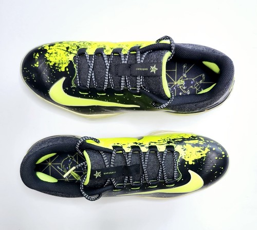 Nike Alpha Huarache Elite 4 Low MCS Baseballschuhe "Black Lime" FV6096-001 - Bild 7 von 9