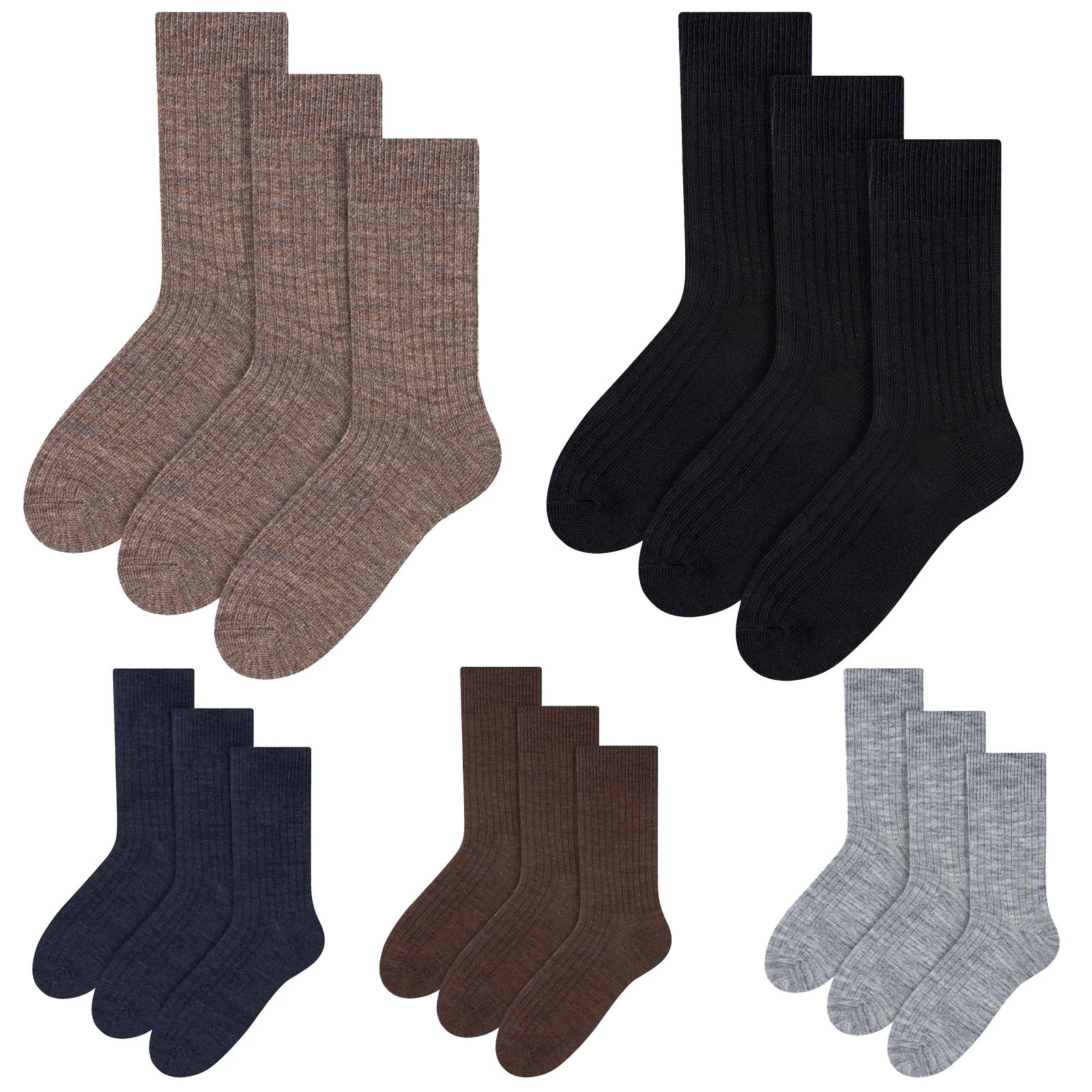 Mens Alpaca Wool Socks by Steven 3 Multi Pack Thick Socks for Winter
Opens in a new window or tab