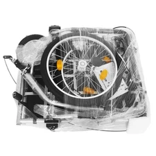 -Duty Bike Cargo Trailer – Compatible Steel Frame, 110lb