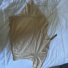 Skims Mineral Ivory Cream Tan Crop Top Shirt  