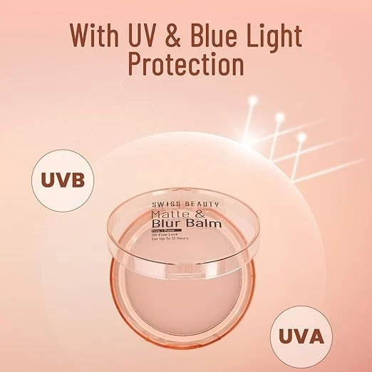 Swiss Beauty Matte & Blur Balm | Prep + Prime | 12-Hour Oil-Free Shine | With Vi - Image 3 of 4