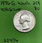 1976 S Washington Quarter Choice BU 40% Silver Bicentennial See Pictures