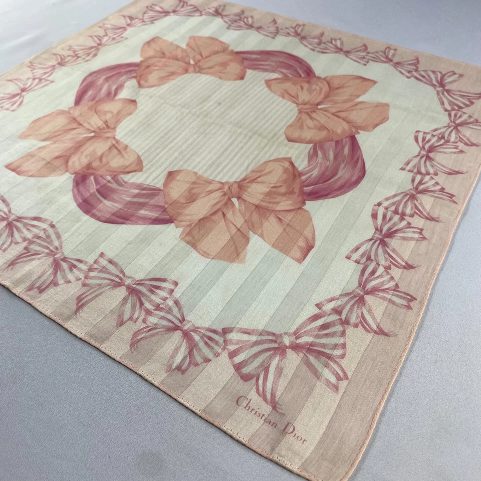 Pañuelo vintage Christian Dior pañuelo pañuelo pañuelo cuadrado de bolsillo Foto 2 de 4