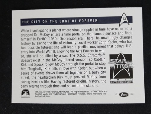 1991 Impel Star Trek 25th Anniversary Series 1 Cards (Pick Your Card) - Picture 107 of 321