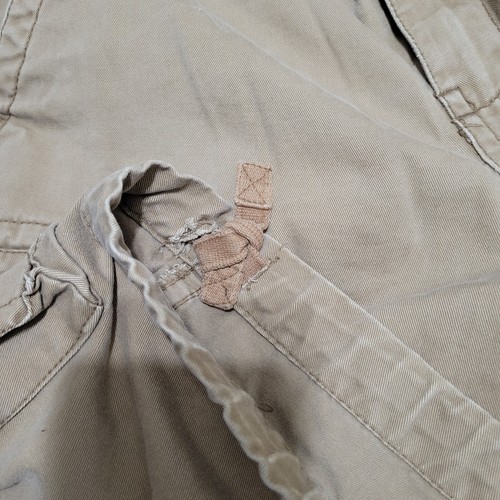 Aeropostale Military Cargo Shorts 32 VTG Faded Tan Canvas A87 Skater Grunge - Picture 6 of 7