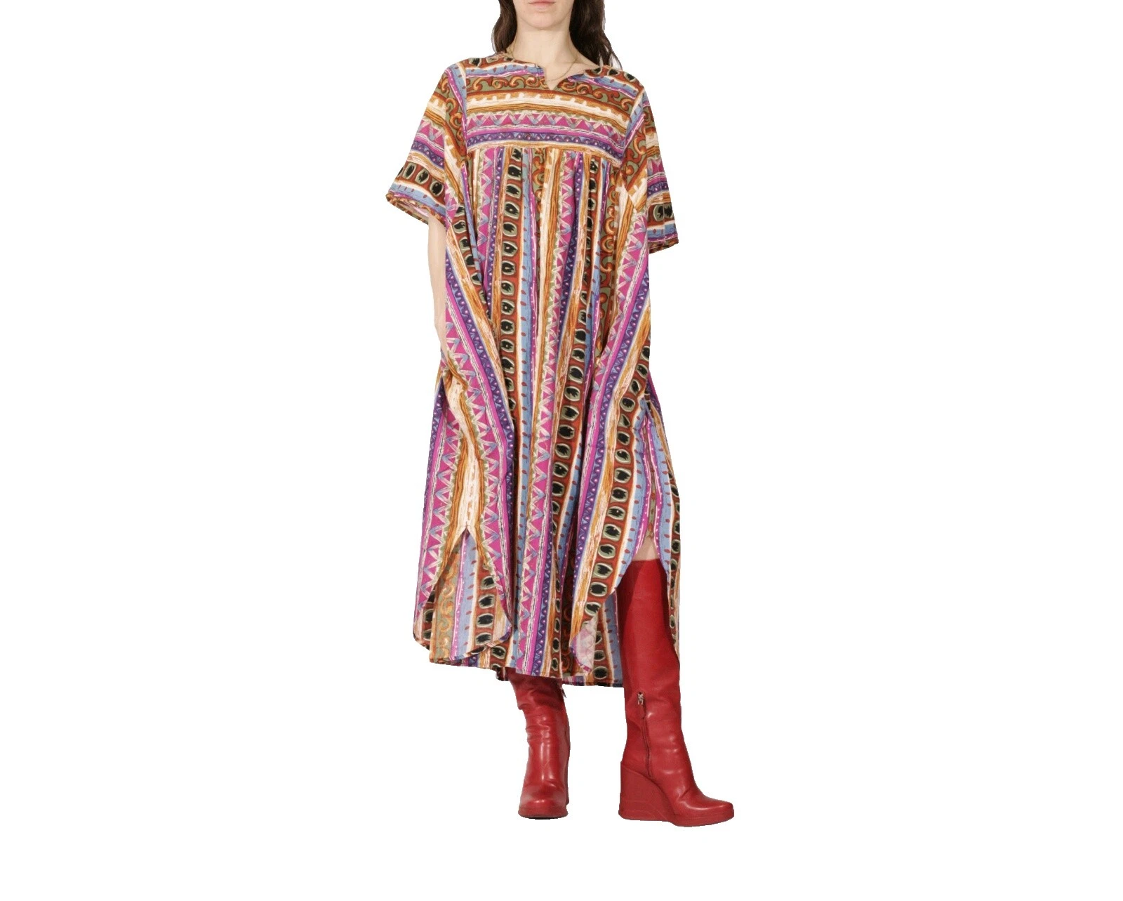 Ropa Vintage 1980s psicodélico algodón para mujeres