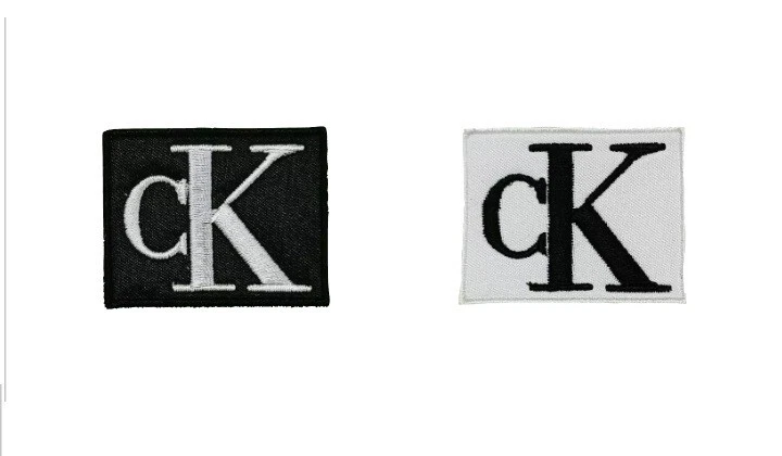 NSP Toppa patch CALVIN KLEIN stampata ricamata termoadesivo riparazione giacca felpa