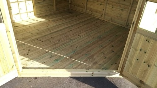 Corner Summerhouse Shed Summerhouse Heavy Duty Tanalised Corner Summerhouse - Picture 7 of 12