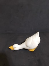 White Duck/Goose Ceramic Hand-Painted Figurine