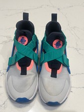 Nike Huarache City High GS AJ6662 Pure Platinum Blue Nebula Shoes Size 5 Youth