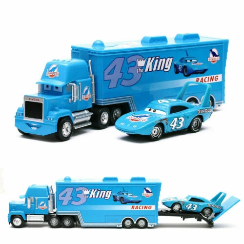 DINCO ミニカー 43 Disney Pixar Cars #43 King Racer Hauler Truck + Mini Car 1