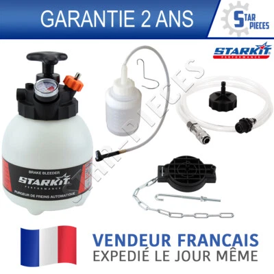 STARKIT PERFORMANCE KIT PURGEUR DE FREIN ET EMBRAYAGE AUTOMATIQUE 2 ADAPTATEURS BOUTEILLE RECYCLAGE