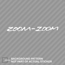 Zoom-Zoom Sticker Die Cut Decal zoom zoom