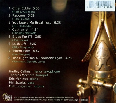 HADLEY CALIMAN STRAIGHT AHEAD NEW CD