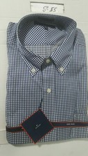 Tommy Hilfiger Mens Dress Shirt L 16.5 34/35 Gingham Check Non Iron Button Down