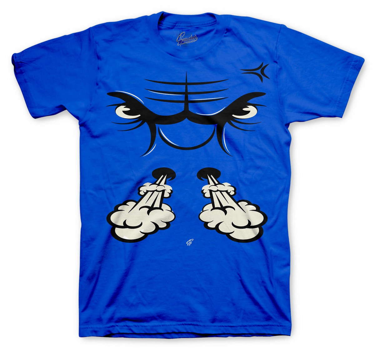 Shirt To Match Jordan 13 Black Hyper Royal Raging Face Shirt