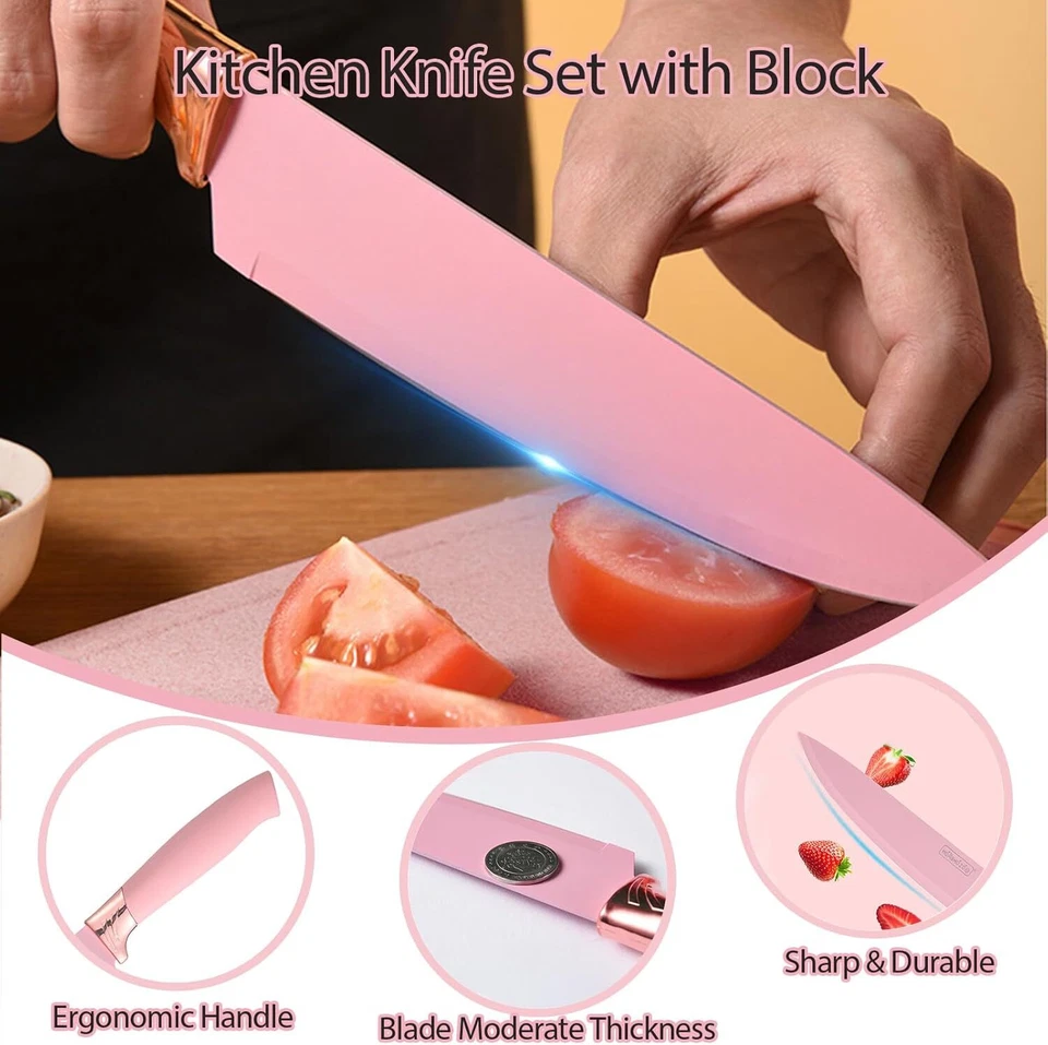 Juego de utensilios de cocina de silicona 20 piezas cucharas y espátula de cocina de madera para cocinar Foto 4 de 4