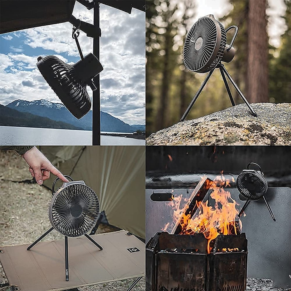 Claymore Portable Fan V600+ (Warm Gray) - Portable Fan with
