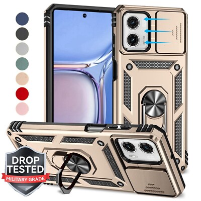 Fr Motorola Moto G 5G 2026/G Stylus 5G 2025 Rugged Stand Case with Sliding Cover
