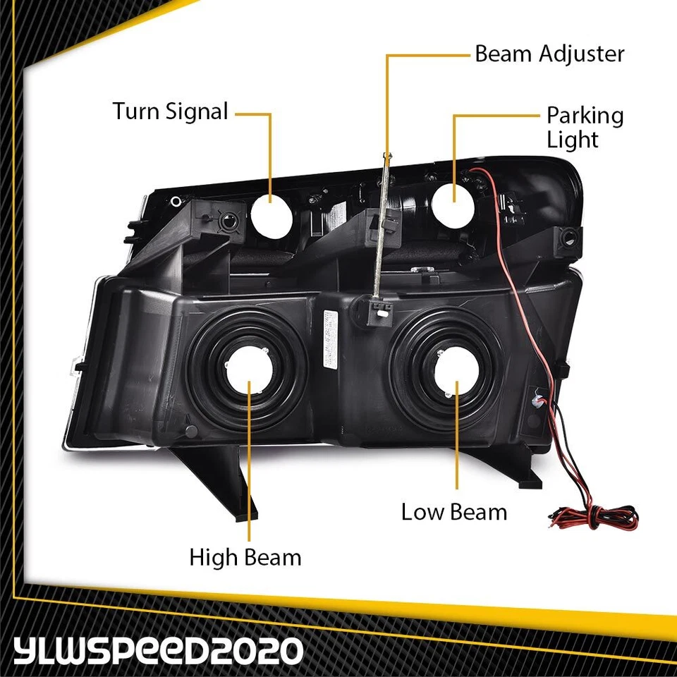 Faros LED DRL + luces de parachoques negras aptos para GMC Canyon/Chevy Colorado 04-12 Foto 4 de 4