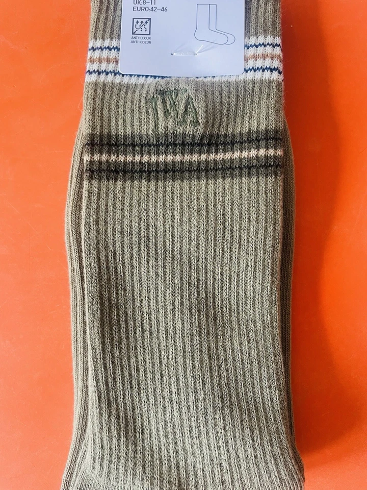Rare NEW High Quality Adults Men's Official Uniqlo x JW ANDERSON Olive Socks - Image 3 of 4