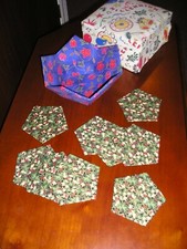 HOME MADE ART DECO MATS AND NICK NACK BOXES