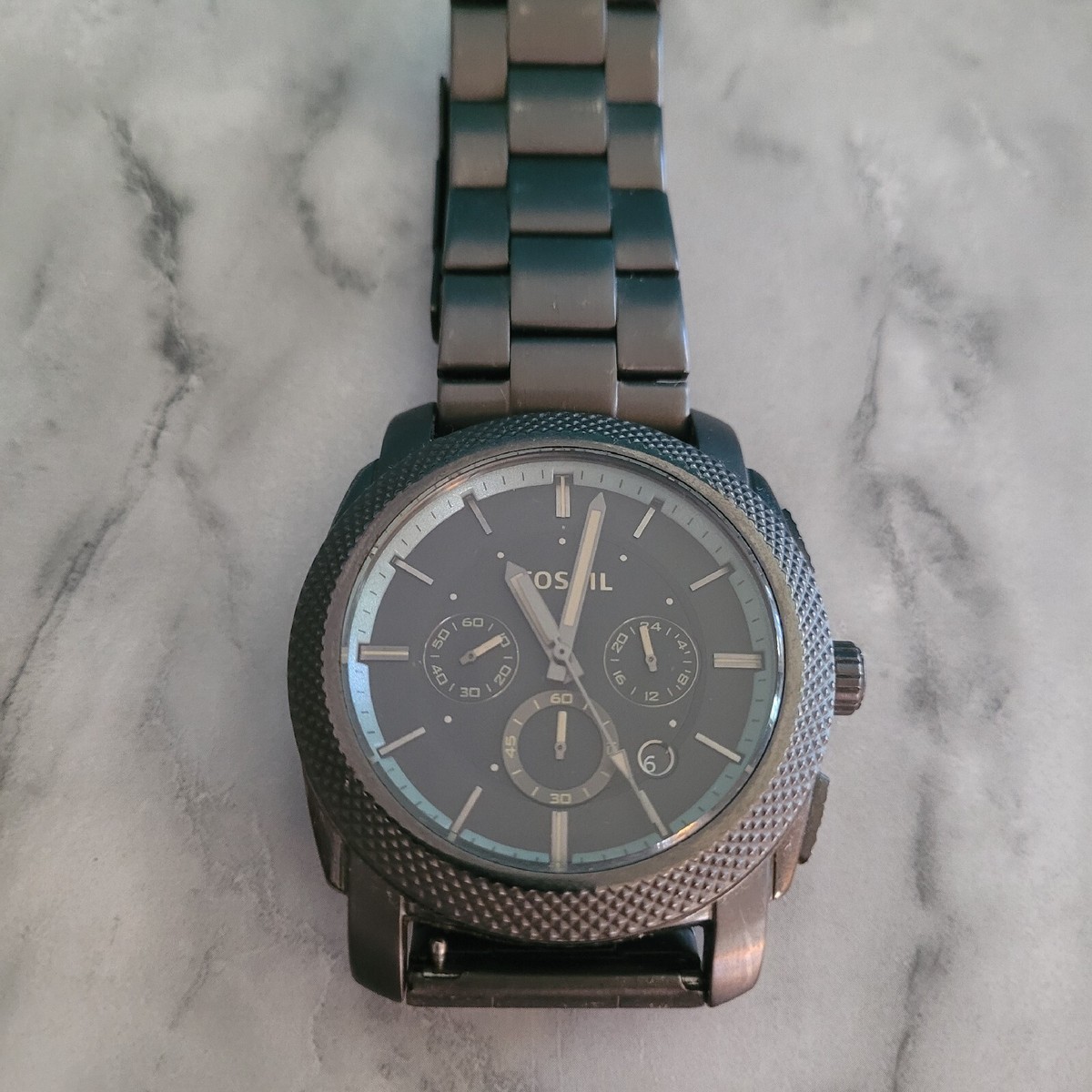 Fossil Machine FS5172 Wrist Watch for Men Chronograph - Nice 