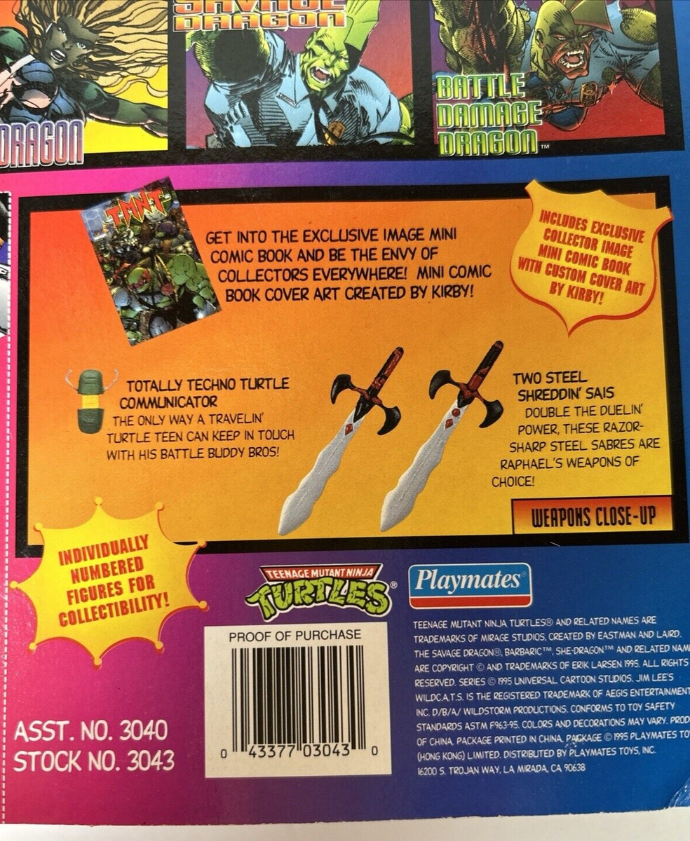 Playmates TMNT Ninja Turtles RAPHAEL Figure Jim Lee Comic 1995