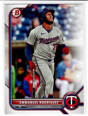 Emmanuel Rodriguez Minnesota Twins 2022 Bowman Draft