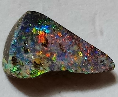 MEHRFARBIGER 3,5ct massiver Boulder Opal Freeform Queensland! - Bild 10 von 11