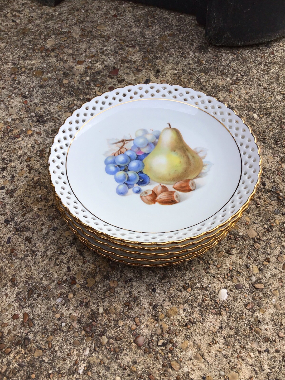 Antique Schumann Arzberg German Plates Set Of 5