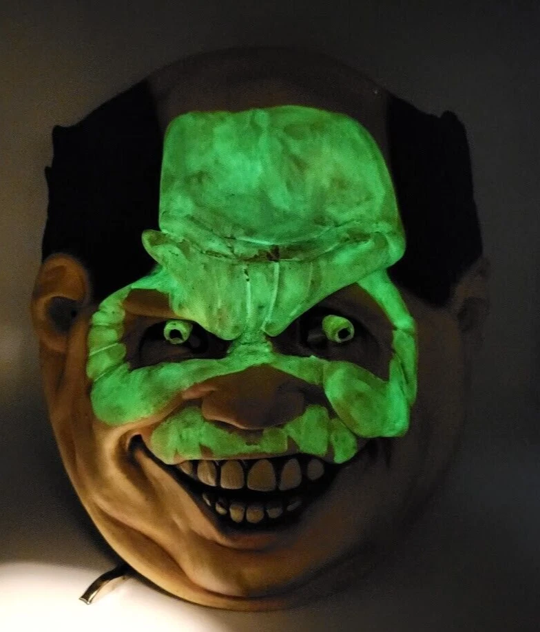 Disguise Inc. 2000 Glow in the Dark Latex Adult Mask Vintage Halloween Costume - Image 2 of 4