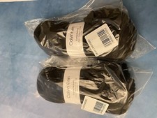 Calvin Klein Cushion No Show Socks 6 Set Pairs Womens One Size Black